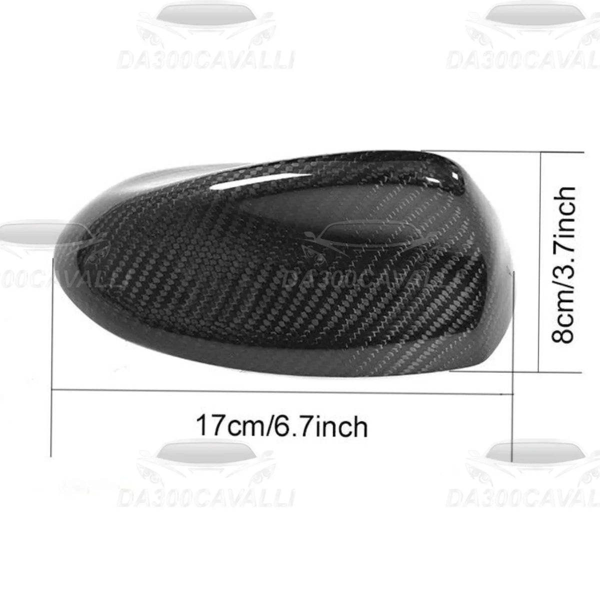 Antenna Pinna Squalo Alfa Romeo Giulia (2015-2017) Fibra Di Carbonio — Da300Cavalli — foto 2