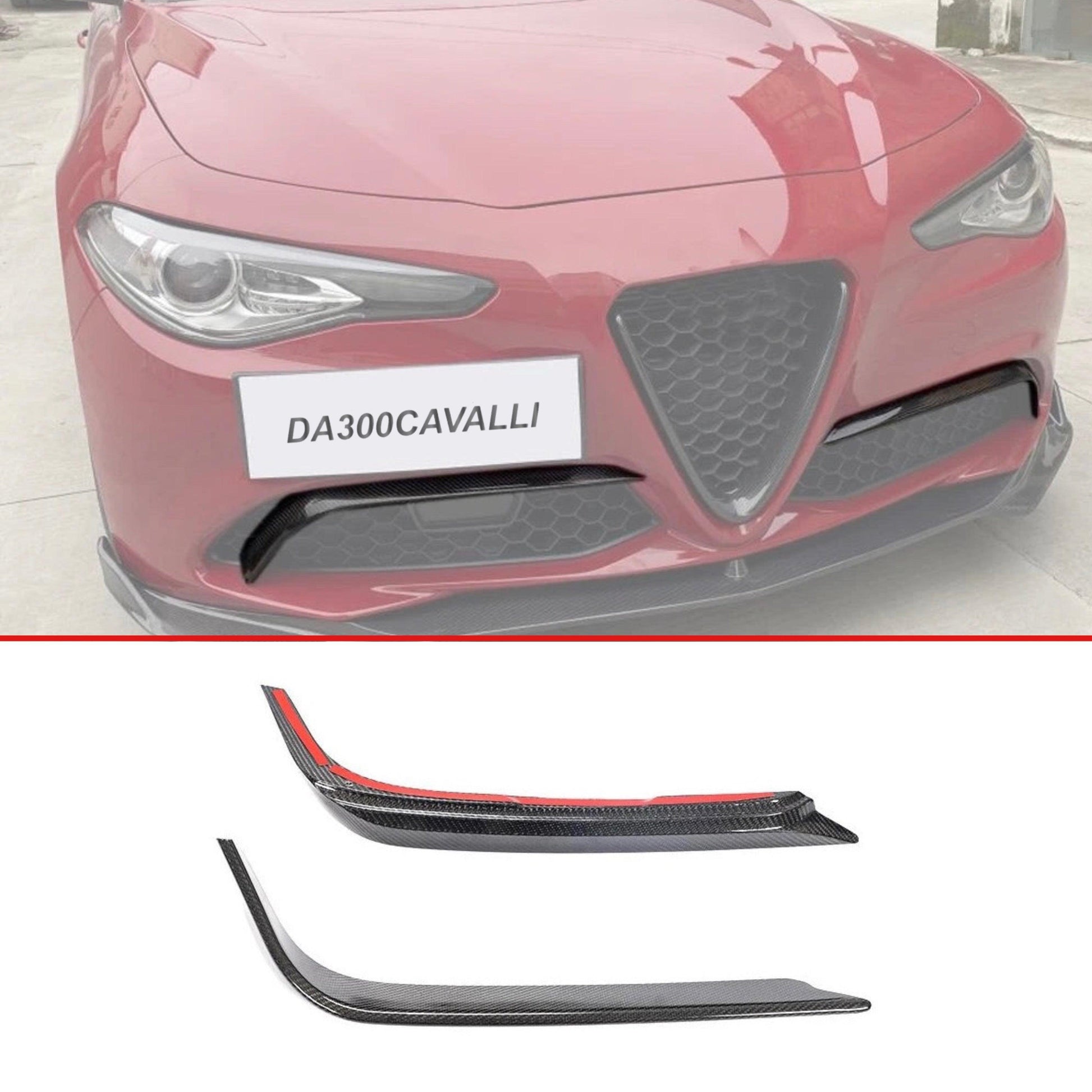 Appendici Aerodinamiche Alfa Romeo Giulia (2015-2020) In Fibra Di Carbonio - Da300Cavalli