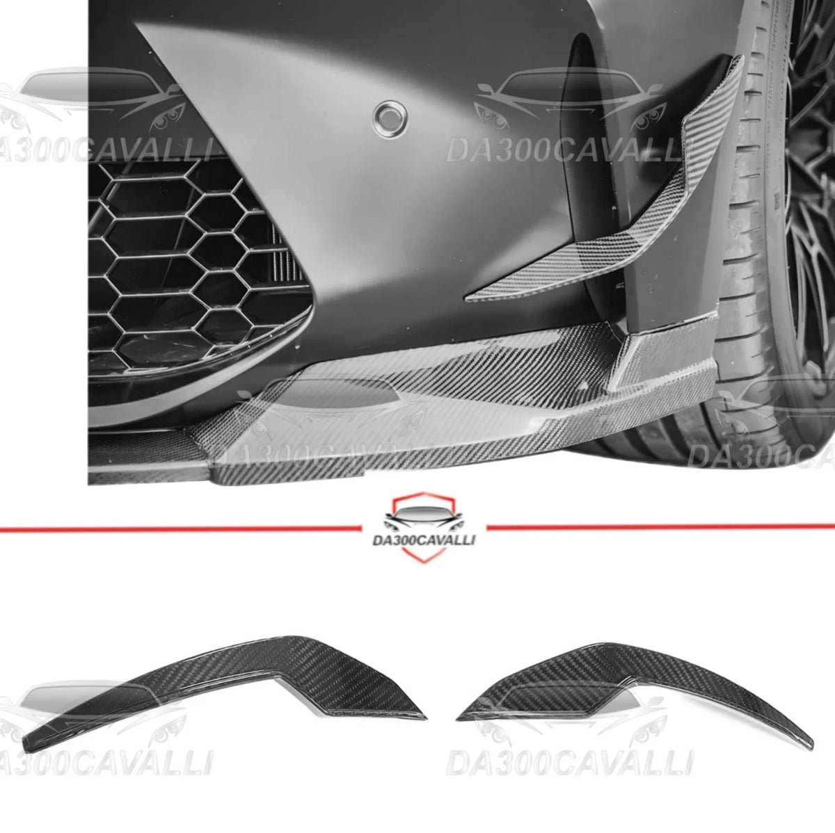Appendici Aerodinamiche BMW M3 M4 G80 G82 G83 Fibra Di Carbonio — Da300Cavalli