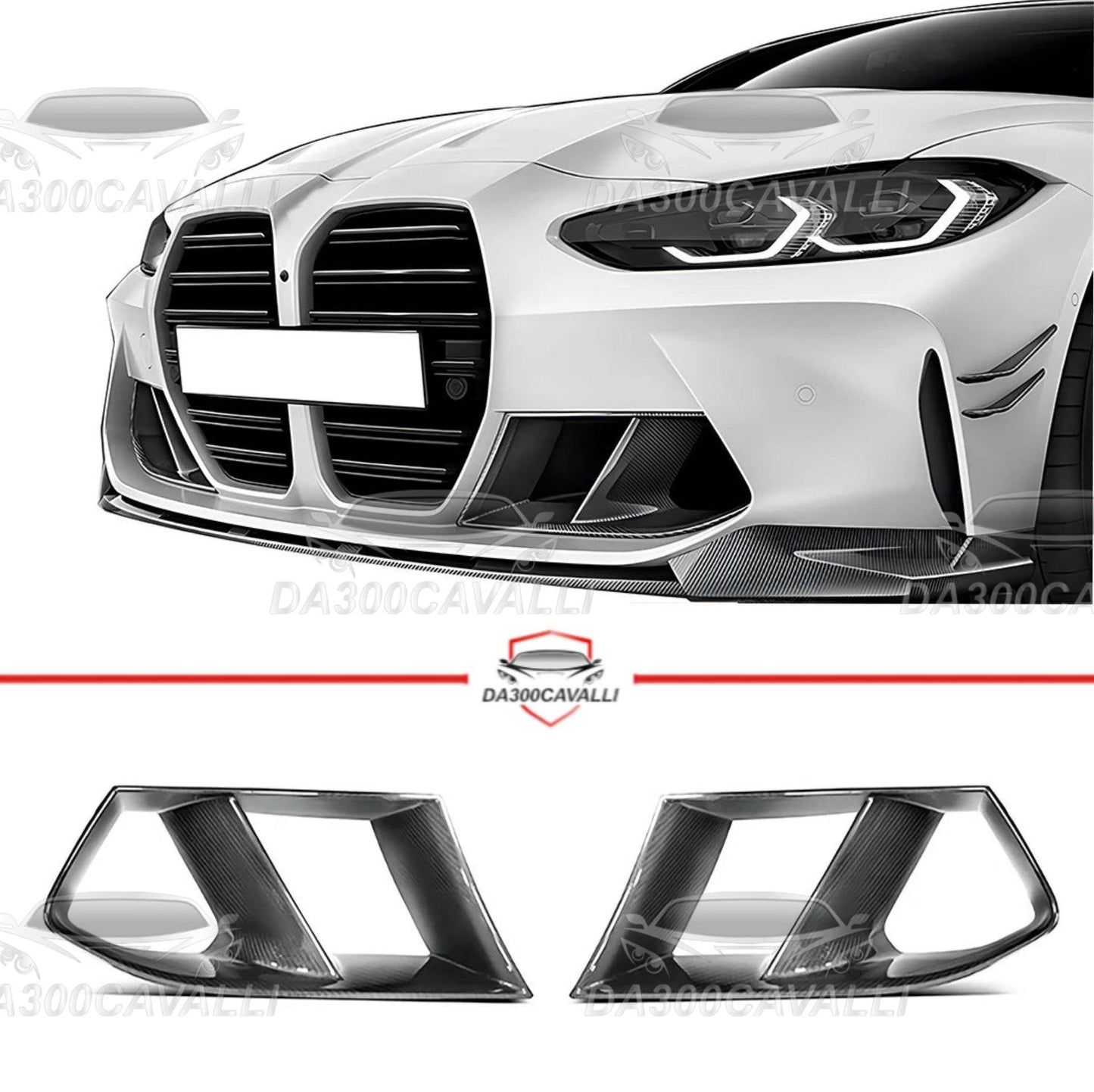 Appendici Aerodinamiche BMW M3 M4 G80 G82 G83 Fibra Di Carbonio - Da300Cavalli