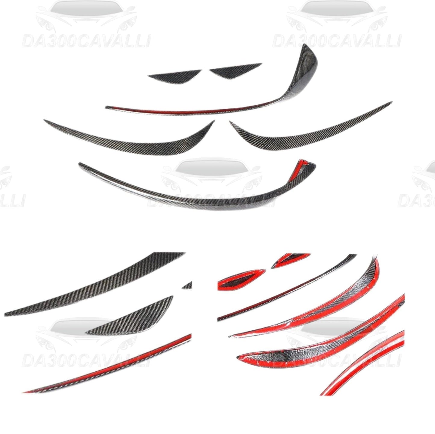 Appendici Aerodinamiche Frontali Mercedes CLA W117 C117 Fibra Di Carbonio - Da300Cavalli