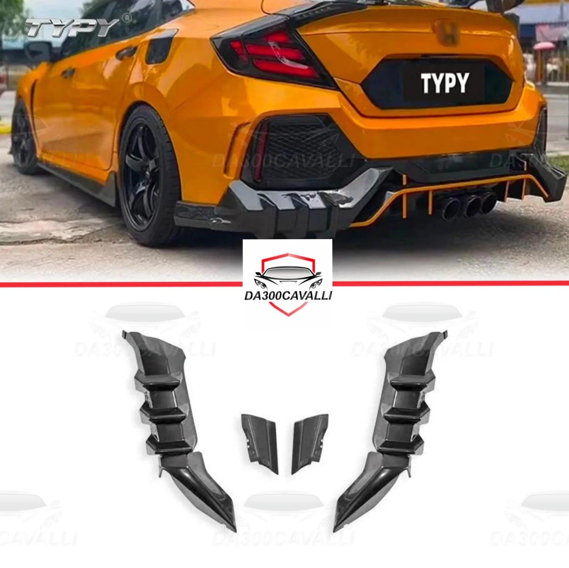 appendici-aerodinamiche-honda-civic-2016-2021-da300cavalli-1 - Da300Cavalli
