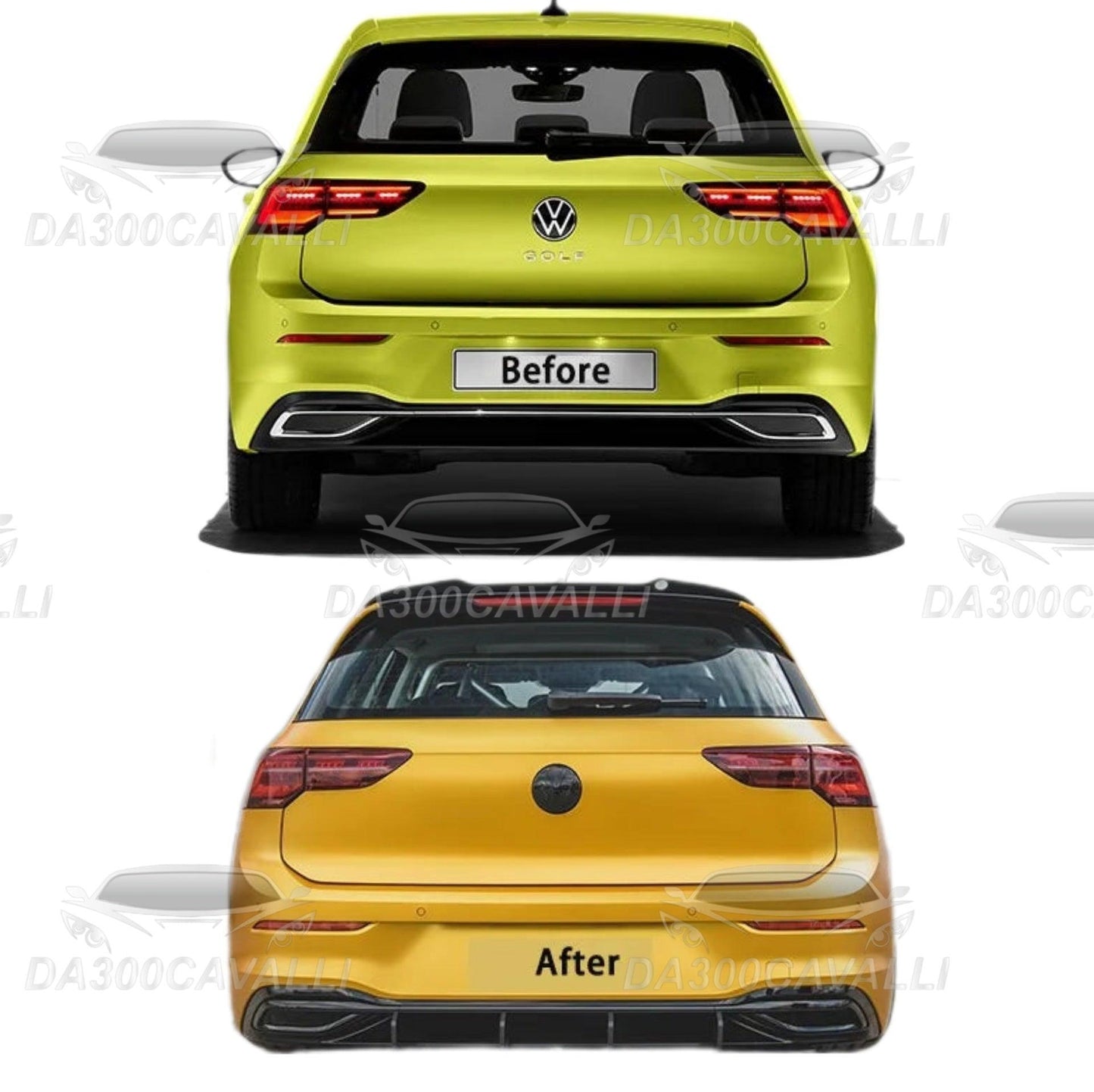 Appendici Aerodinamiche Posteriori Vw Golf 8 - Da300Cavalli