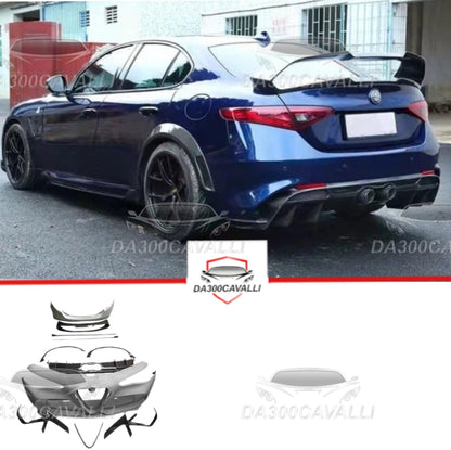 Body Kit Alfa Romeo Giulia Stile Gtam (2018-2022) In Fibra Di Carbonio - Da300Cavalli