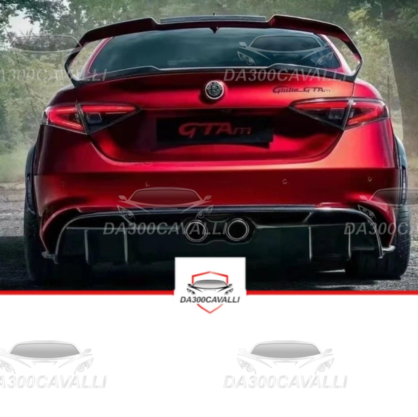 Body Kit Alfa Romeo Giulia Stile Gtam (2018-2022) In Fibra Di Carbonio - Da300Cavalli