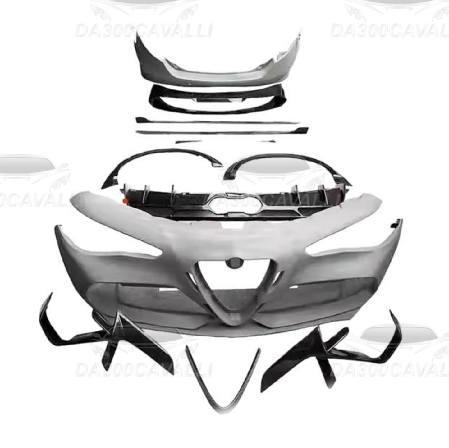 Body Kit Alfa Romeo Giulia Stile Gtam (2018-2022) In Fibra Di Carbonio - Da300Cavalli