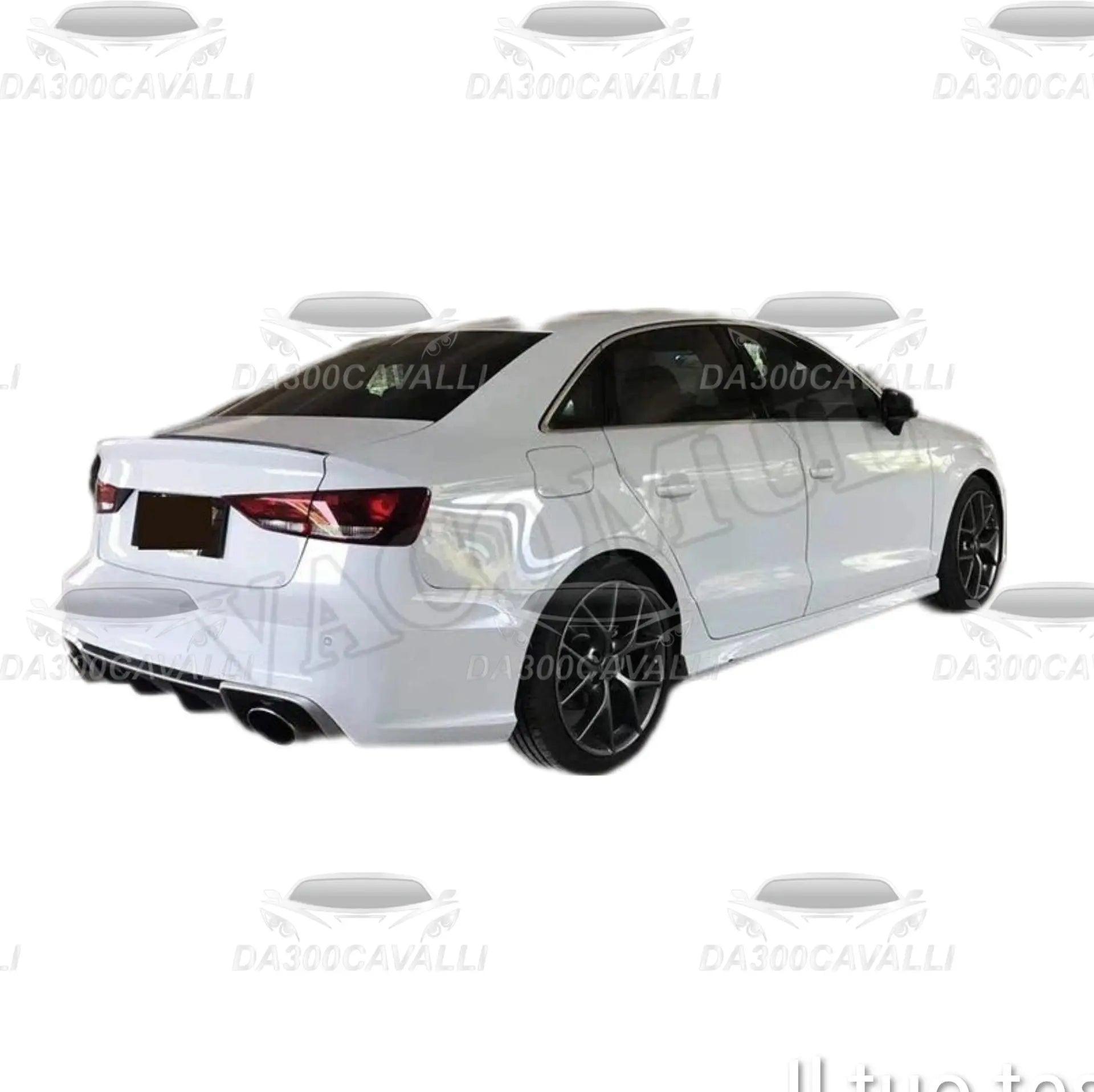 Body kit Audi A3 S3 2014-2016 stile RS, tuning auto bianca, Da300Cavalli