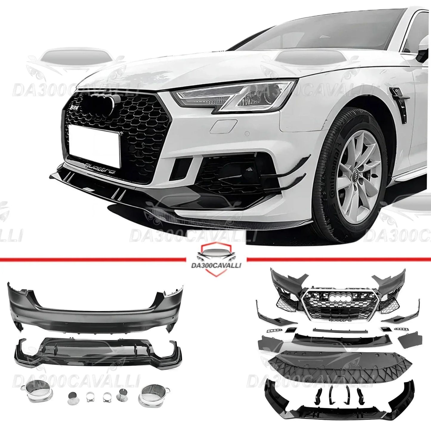 body-kit-audi-a4-stile-rs4-2017-2019-da300cavalli-1 - Da300Cavalli