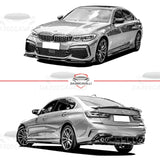 Body Kit BMW Serie 3 G20 – Paraurti, Minigonne, Spoiler e Diffusori (PP)