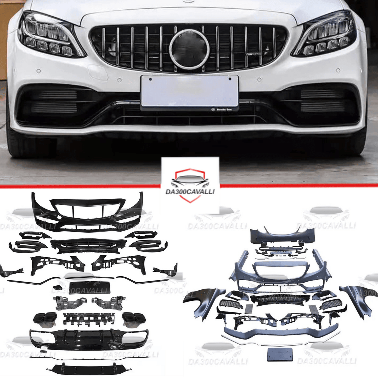 Body Kit Mercedes Classe C W205 - Da300Cavalli