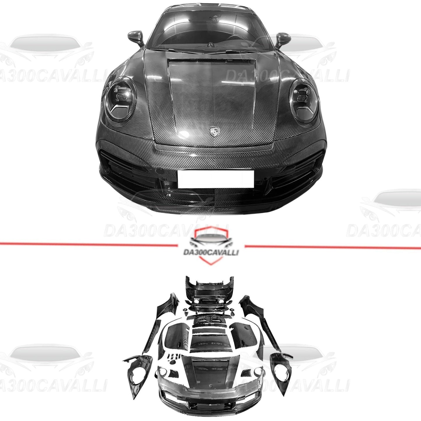 Body Kit Porsche 911 992 Carrera Fibra Di Carbonio (2019-2023) - Da300Cavalli