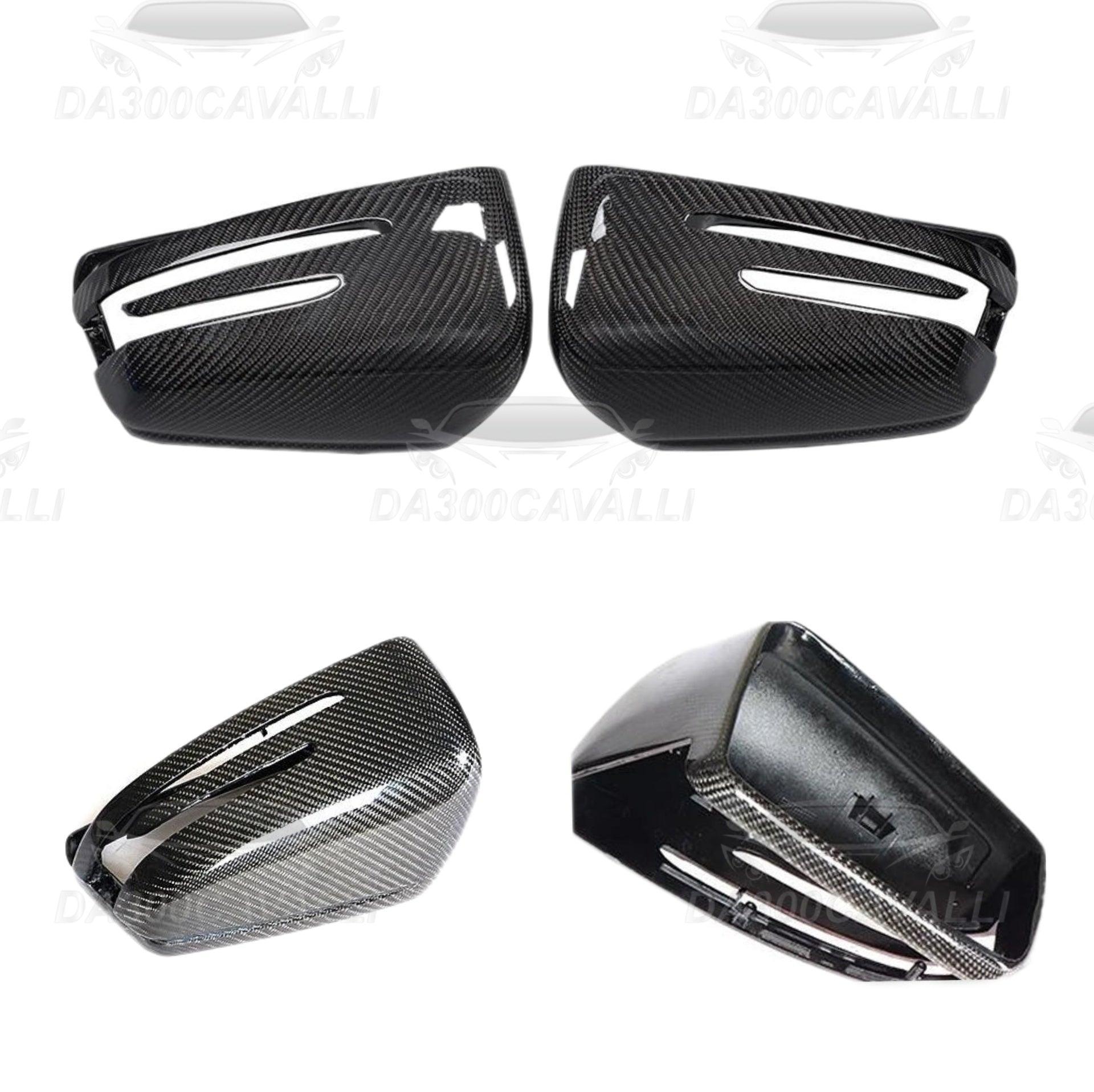 Calotte Specchietti Mercedes Classe A B C CLA CLS E GLA GLK W204 W117 W176 W207 W212 W218 W246 X156 Fibra Di Carbonio - Da300Cavalli
