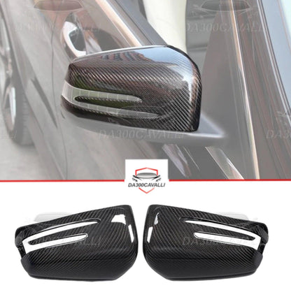 Calotte Specchietti Mercedes Classe A B C CLA CLS E GLA GLK W204 W117 W176 W207 W212 W218 W246 X156 Fibra Di Carbonio - Da300Cavalli