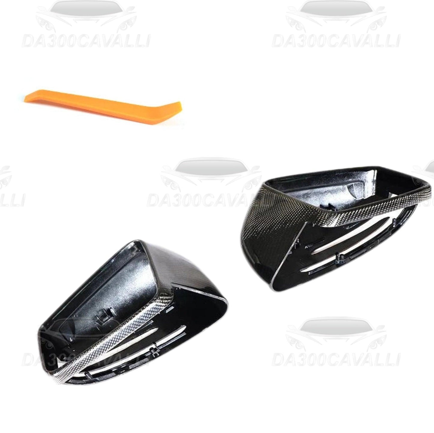 Calotte Specchietti Mercedes Classe A B C CLA CLS E GLA GLK W204 W117 W176 W207 W212 W218 W246 X156 Fibra Di Carbonio - Da300Cavalli