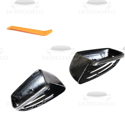 Calotte Specchietti Mercedes Classe A B C CLA CLS E GLA GLK W204 W117 W176 W207 W212 W218 W246 X156 Fibra Di Carbonio - Da300Cavalli