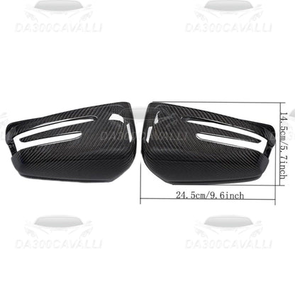 Calotte Specchietti Mercedes Classe A B C CLA CLS E GLA GLK W204 W117 W176 W207 W212 W218 W246 X156 Fibra Di Carbonio - Da300Cavalli