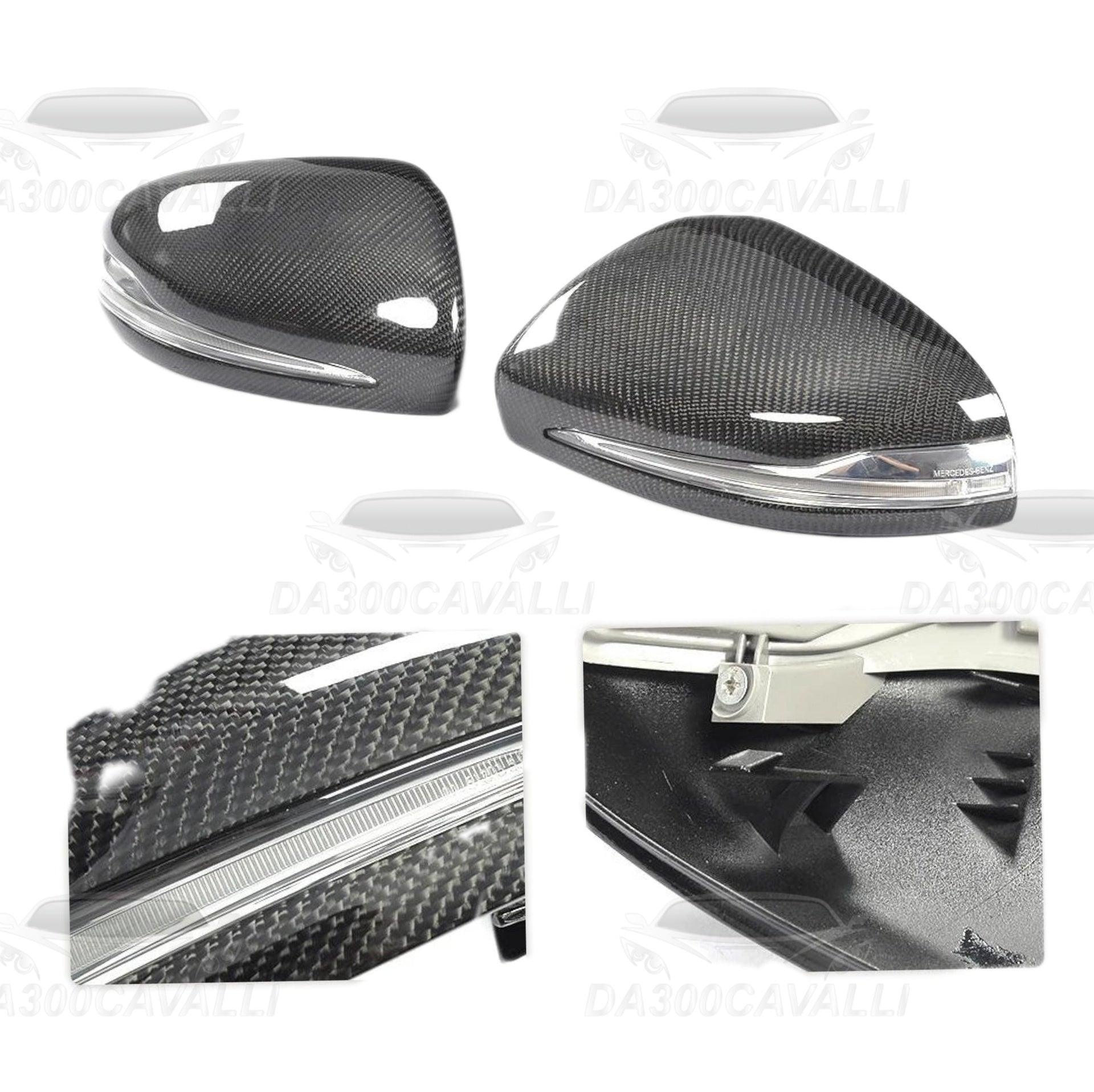 Calotte Specchietti Mercedes Classe S C Sedan W205 W222 Fibra Di Carbonio - Da300Cavalli