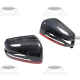 Calotte Specchietti Mercedes GLK GLA CLS X204 X156 W218 Fibra Di Carbonio