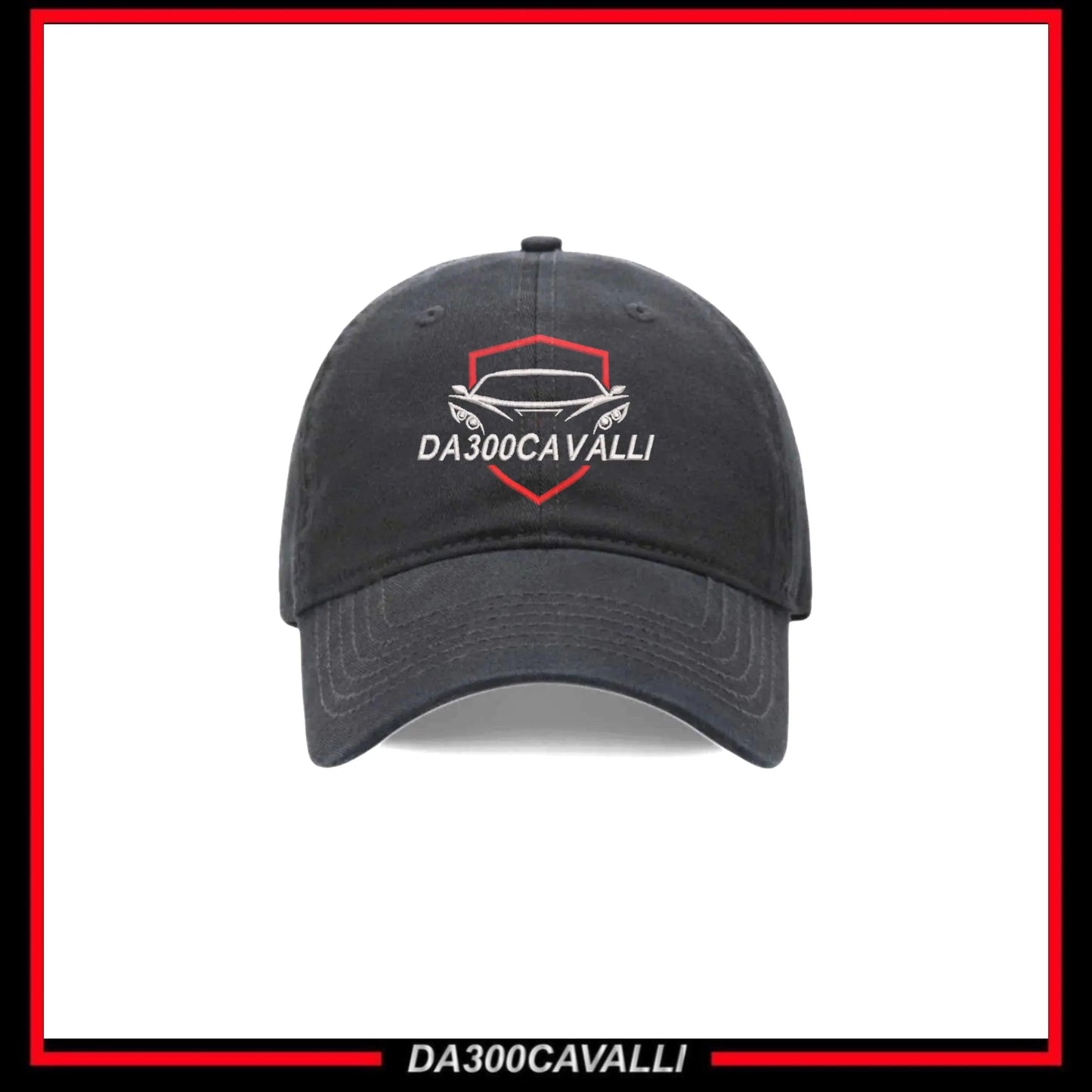 cappello-da300cavalli-100percent-cotone-con-logo-ricamato-da300cavalli-1 - Da300Cavalli