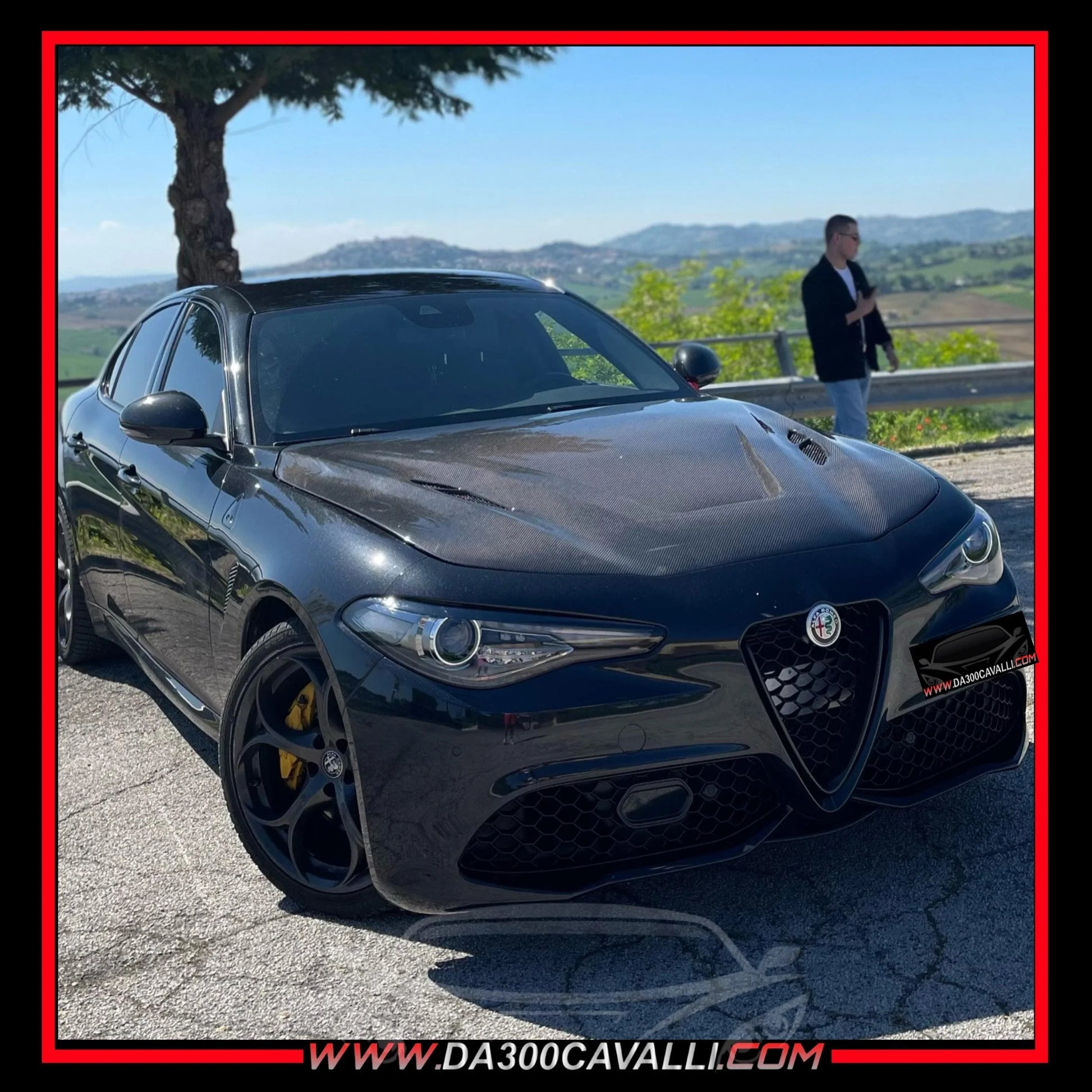 Cofano In Carbonio Alfa Romeo Giulia Stile GTAm — Da300Cavalli — foto 2