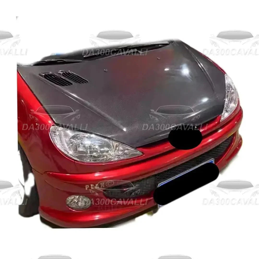 cofano-in-carbonio-peugeot-206-da300cavalli-2 - Da300Cavalli