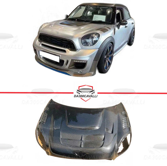Cofano Mini Countryman Cooper Fibra Di Carbonio - Da300Cavalli