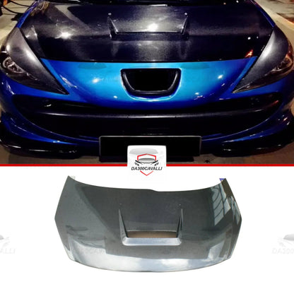 cofano-peugeot-207-fibra-di-carbonio-da300cavalli-1 - Da300Cavalli