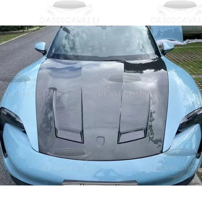 cofano-porsche-taycan-2019-2022-fibra-di-carbonio-da300cavalli-3 - Da300Cavalli