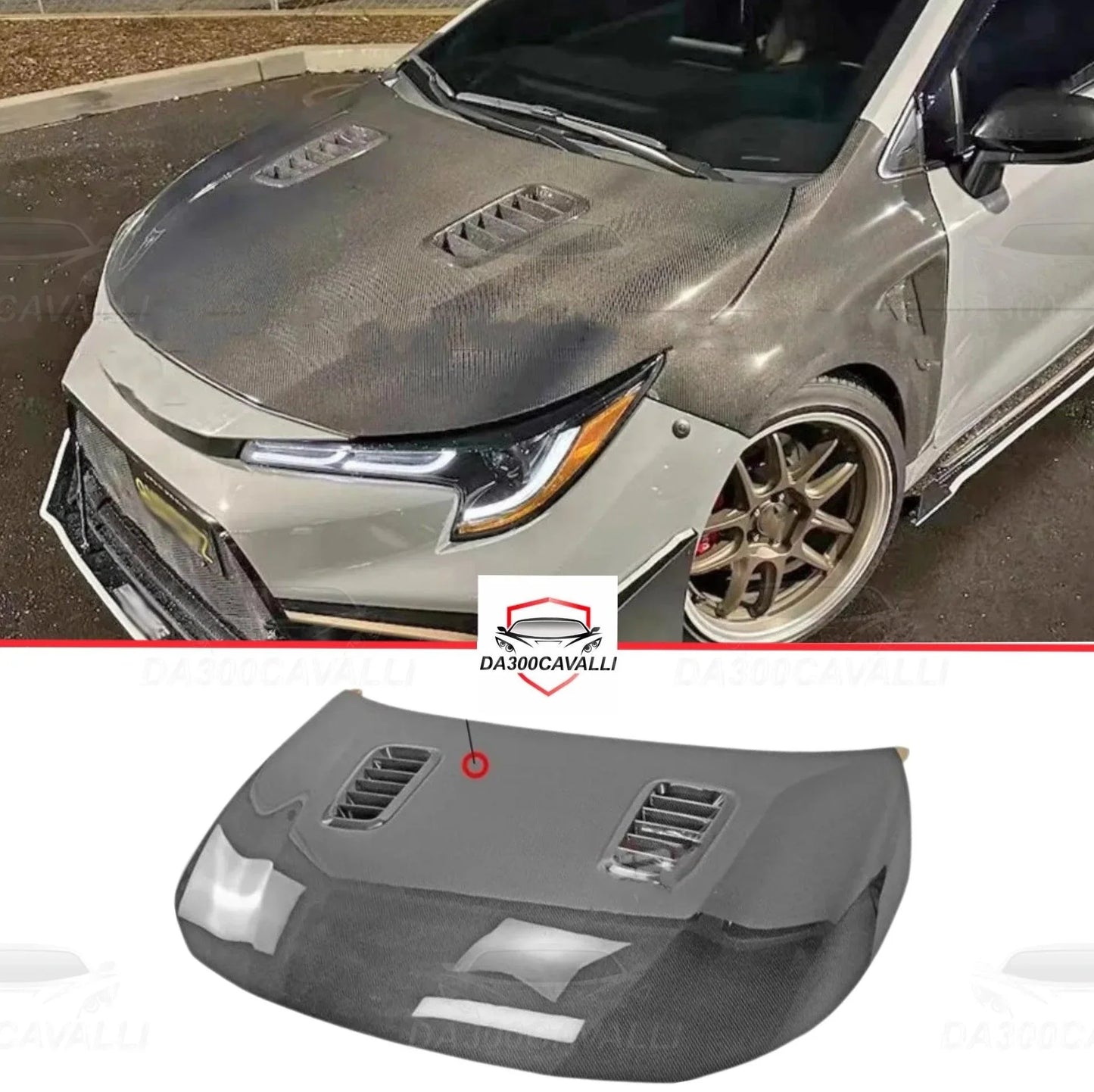 cofano-toyota-corolla-fibra-di-carbonio-da300cavalli-1 - Da300Cavalli