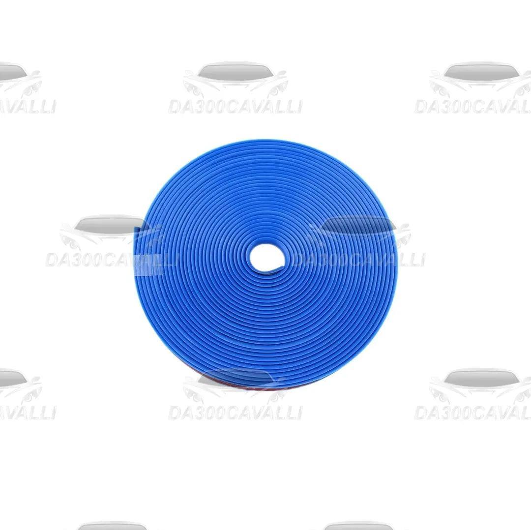 Profilo in gomma blu per contorno cerchio auto, accessorio tuning Da300Cavalli