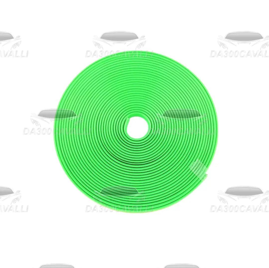 Striscia verde per contorno cerchio auto tuning, Da300Cavalli, accessorio personalizzazione
