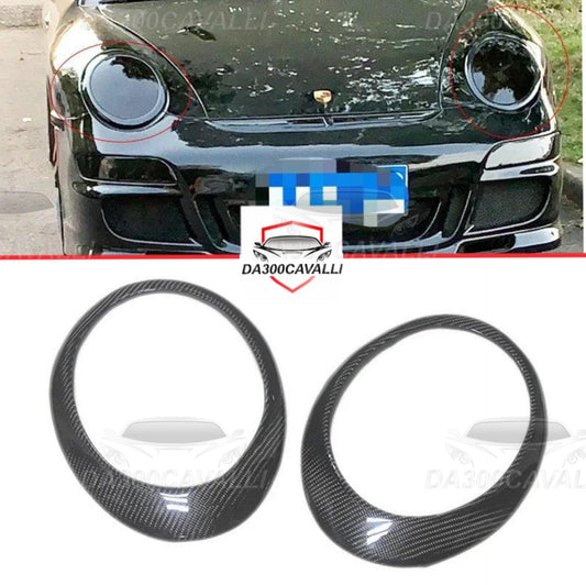 Contorno Fari Porsche 911 (2005-2010) Fibra Di Carbonio - Da300Cavalli