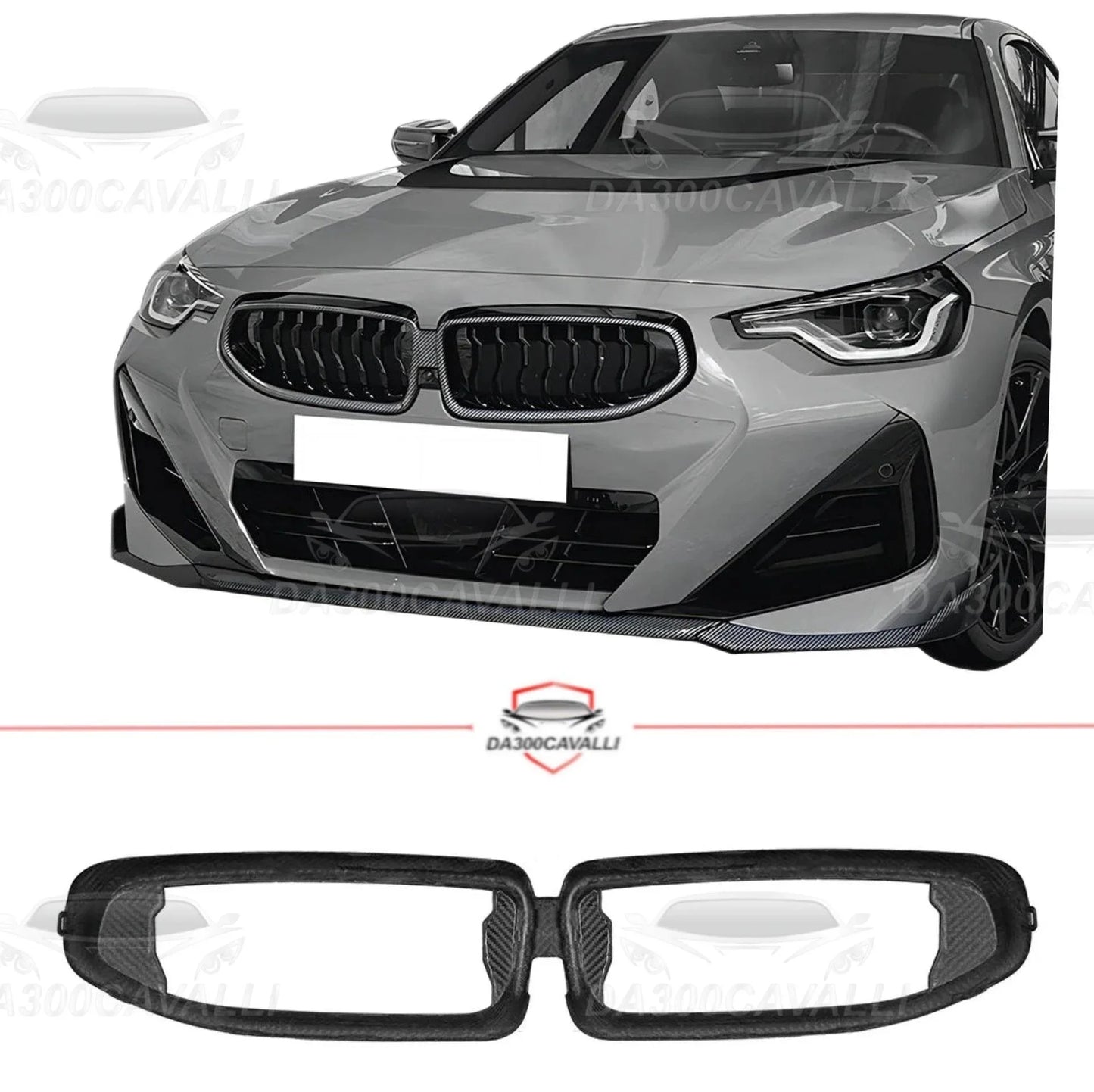 contorno-griglia-frontale-bmw-serie-2-coupe-m2-g42-fibra-di-carbonio-da300cavalli-1 - Da300Cavalli