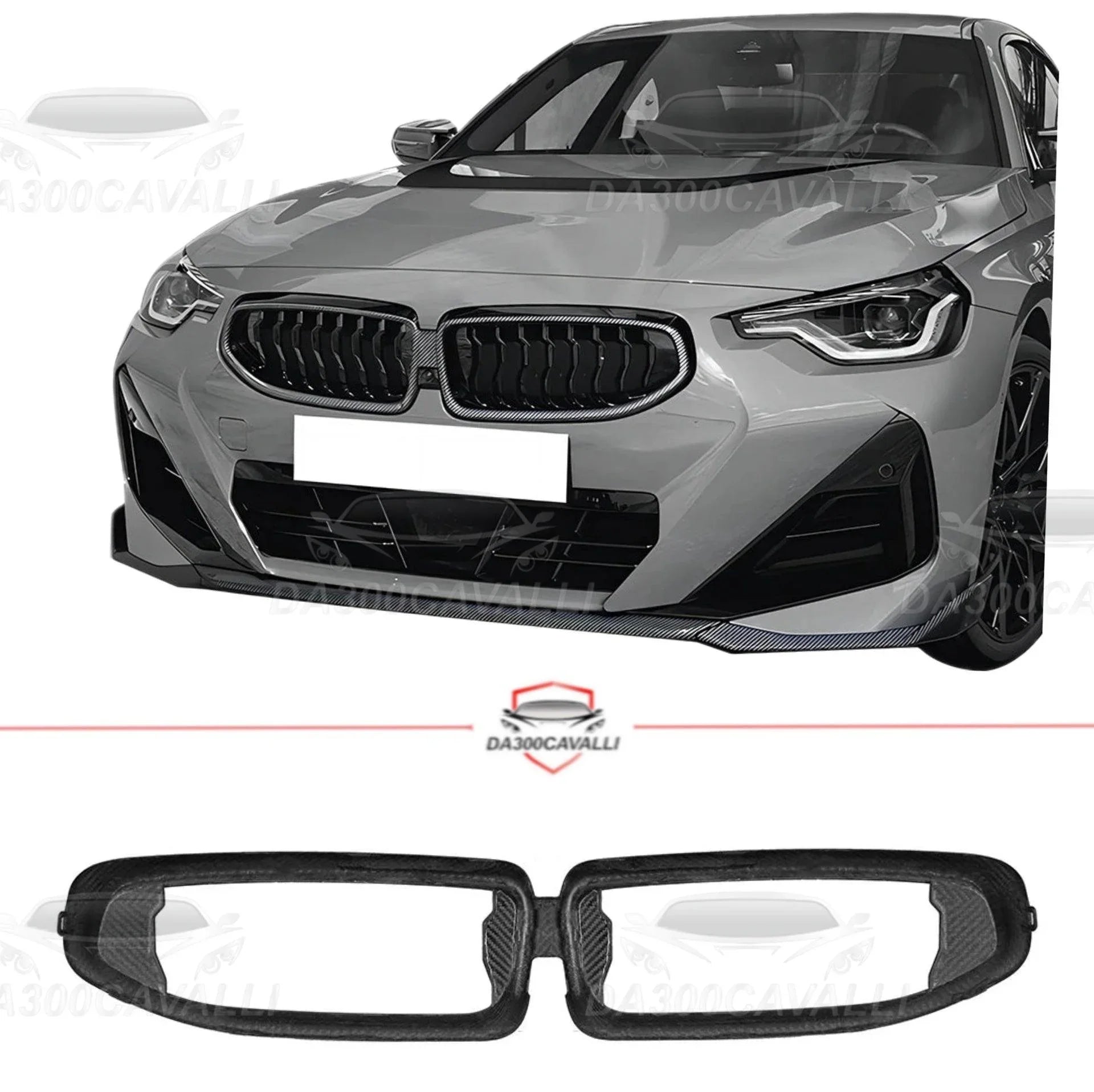 contorno-griglia-frontale-bmw-serie-2-coupe-m2-g42-fibra-di-carbonio-da300cavalli-1 - Da300Cavalli