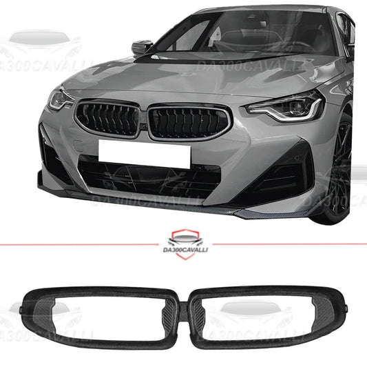 contorno-griglia-frontale-bmw-serie-2-coupe-m2-g42-fibra-di-carbonio-da300cavalli-1 - Da300Cavalli