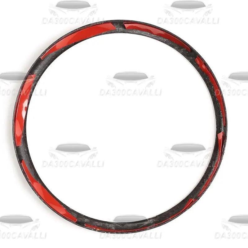 Cornice logo posteriore Alfa Romeo Giulia in fibra di carbonio tuning Da300Cavalli