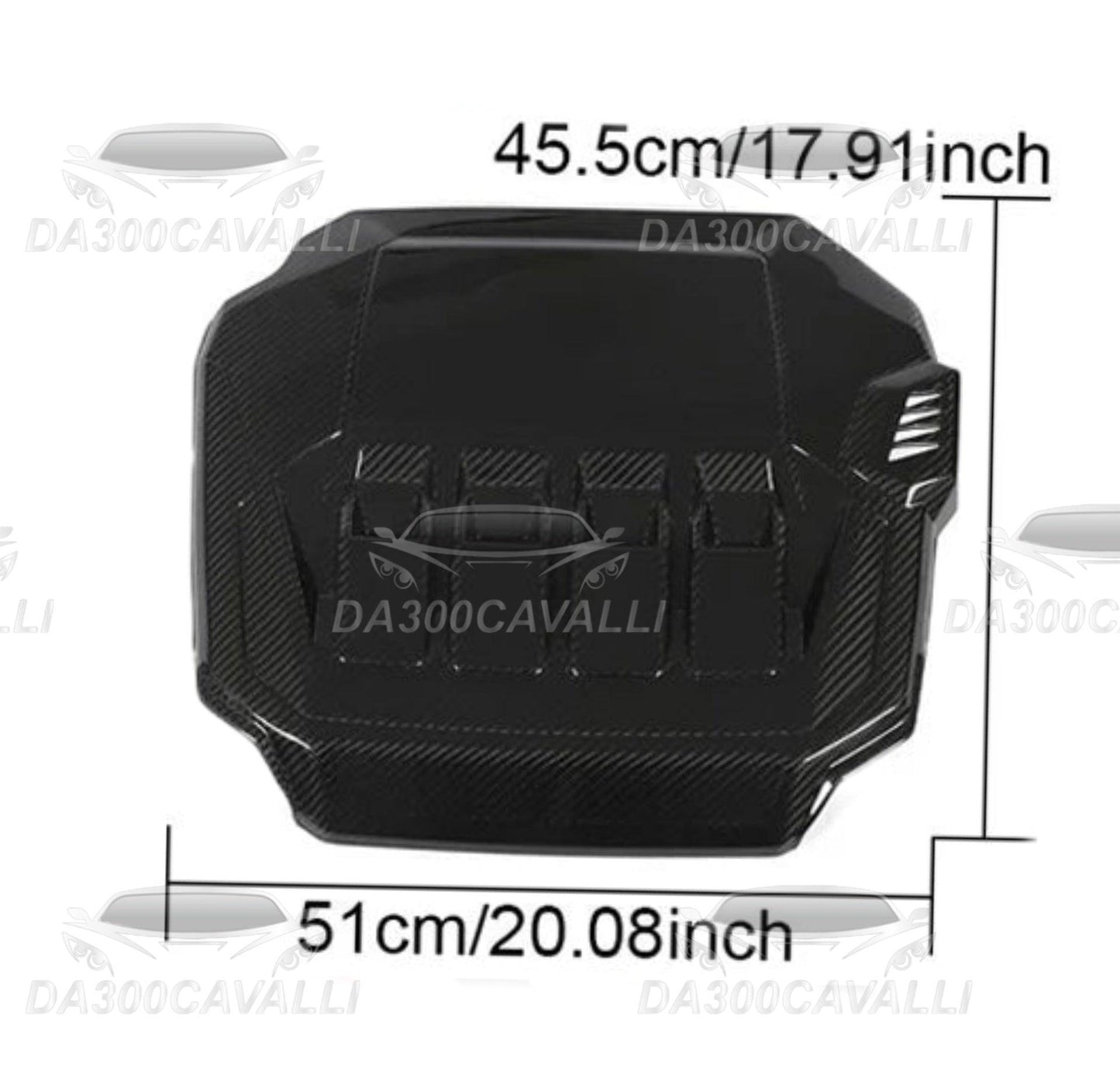 Copertura Motore Golf 8 Fibra Di Carbonio (2021-2023) - Da300Cavalli