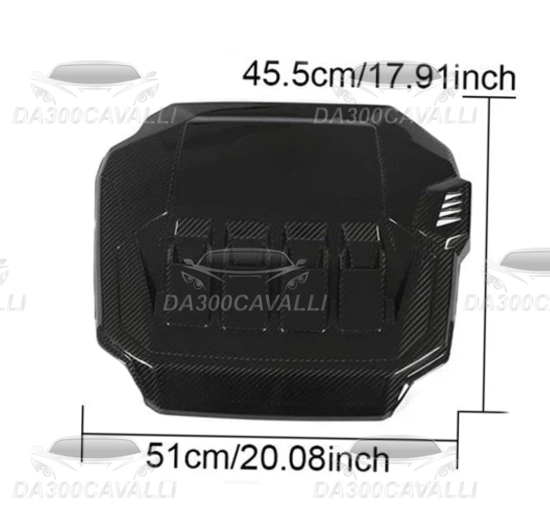 Copertura Motore Golf 8 Fibra Di Carbonio (2021-2023) - Da300Cavalli