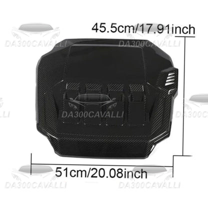 Copertura Motore Golf 8 Fibra Di Carbonio (2021-2023) - Da300Cavalli
