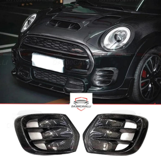 copertura-prese-d-aria-frontali-mini-jcw-f56-fibra-di-carbonio-da300cavalli-1 - Da300Cavalli