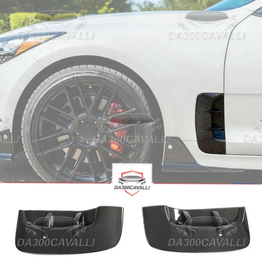 Copertura Prese D’aria Laterali Kia Stinger (2018-2023) Fibra Di Carbonio — Da300Cavalli