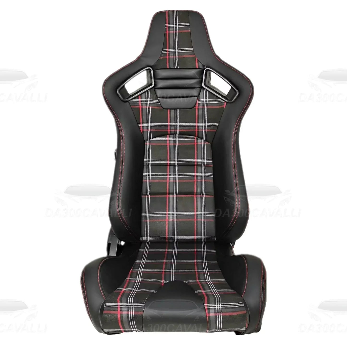 coppia-sedili-a-guscio-in-pelle-misto-tessuto-trama-scozzese-scocca-in-carbonio-universali-da300cavalli-1 - Da300Cavalli