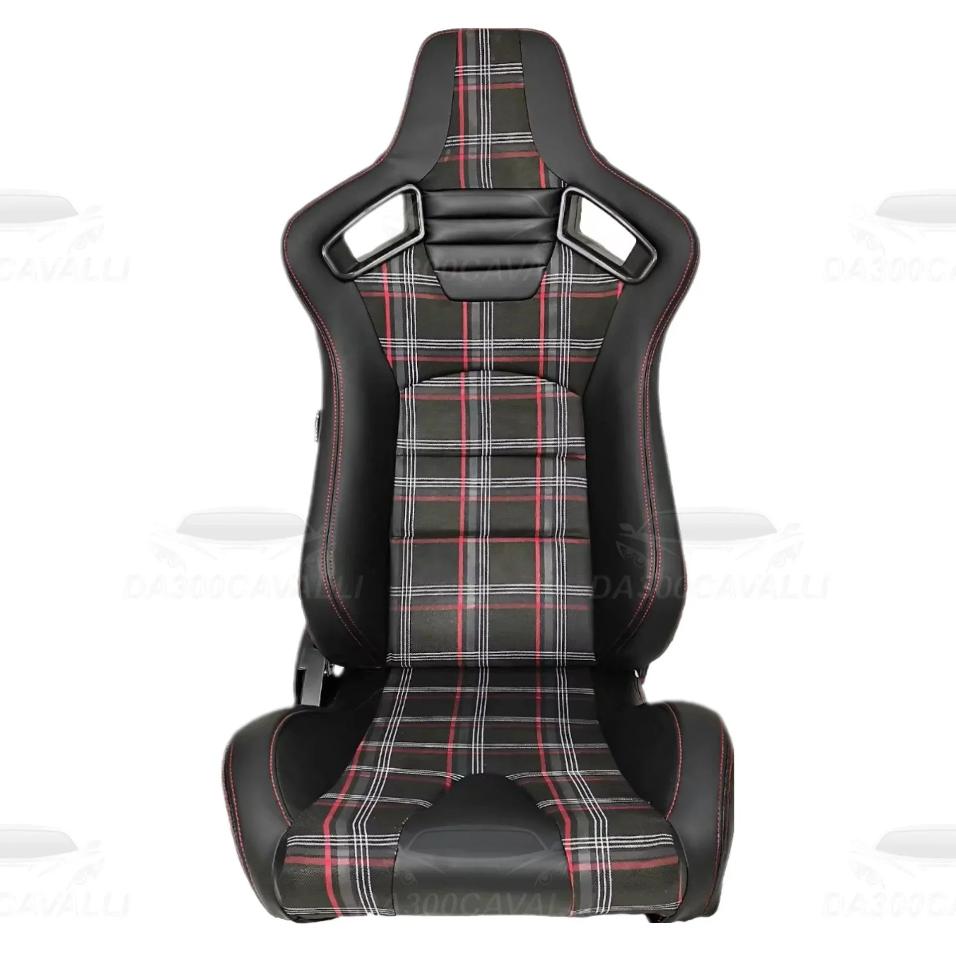 coppia-sedili-a-guscio-in-pelle-misto-tessuto-trama-scozzese-scocca-in-carbonio-universali-da300cavalli-1 - Da300Cavalli