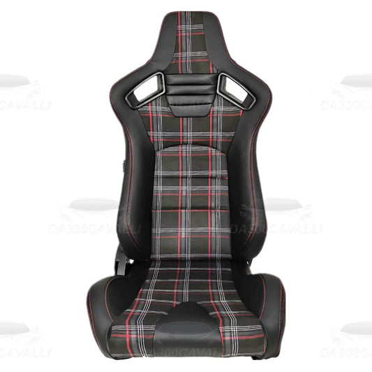 coppia-sedili-a-guscio-in-pelle-misto-tessuto-trama-scozzese-scocca-in-carbonio-universali-da300cavalli-1 - Da300Cavalli
