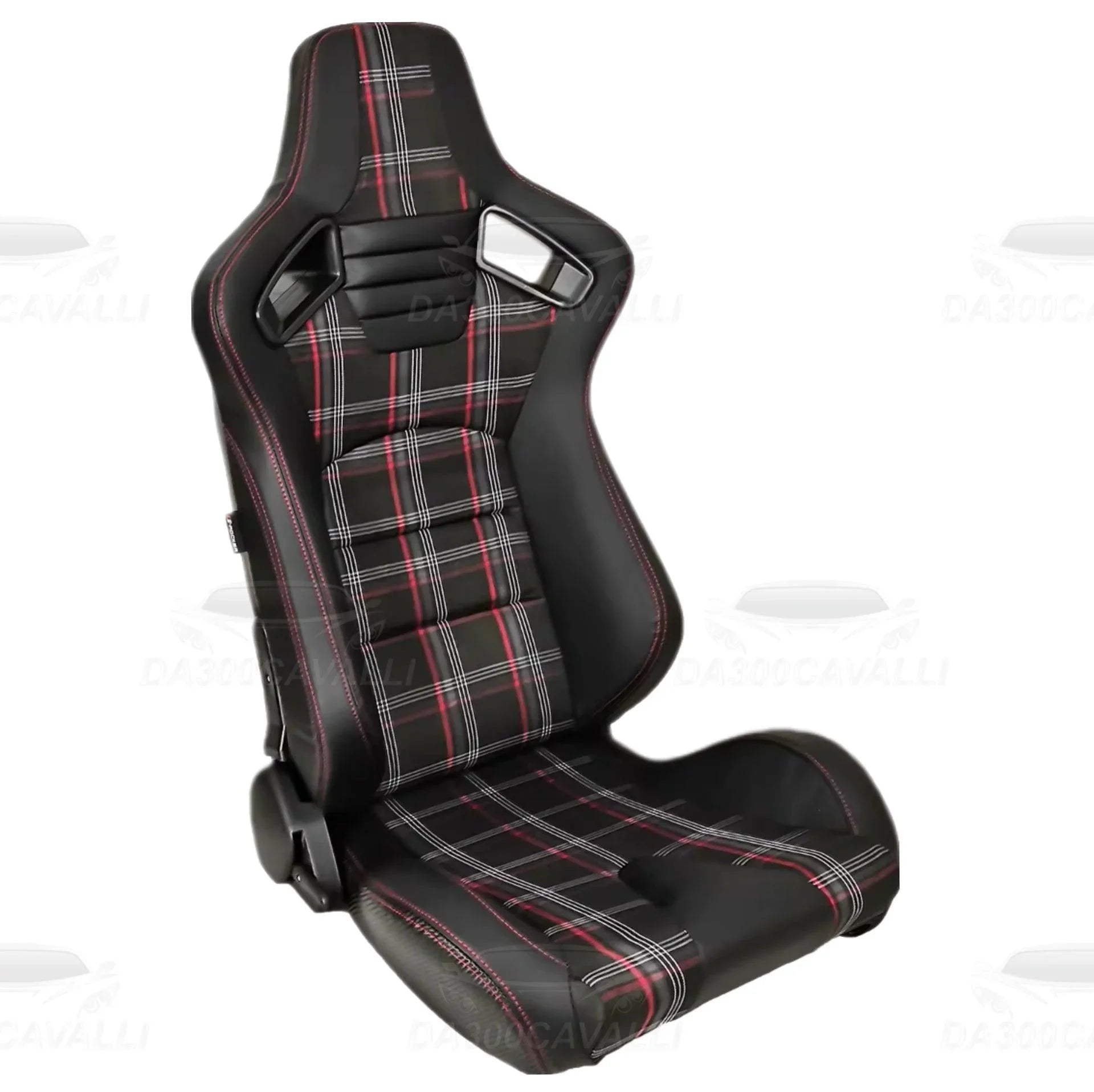 coppia-sedili-a-guscio-in-pelle-misto-tessuto-trama-scozzese-scocca-in-carbonio-universali-da300cavalli-2 - Da300Cavalli