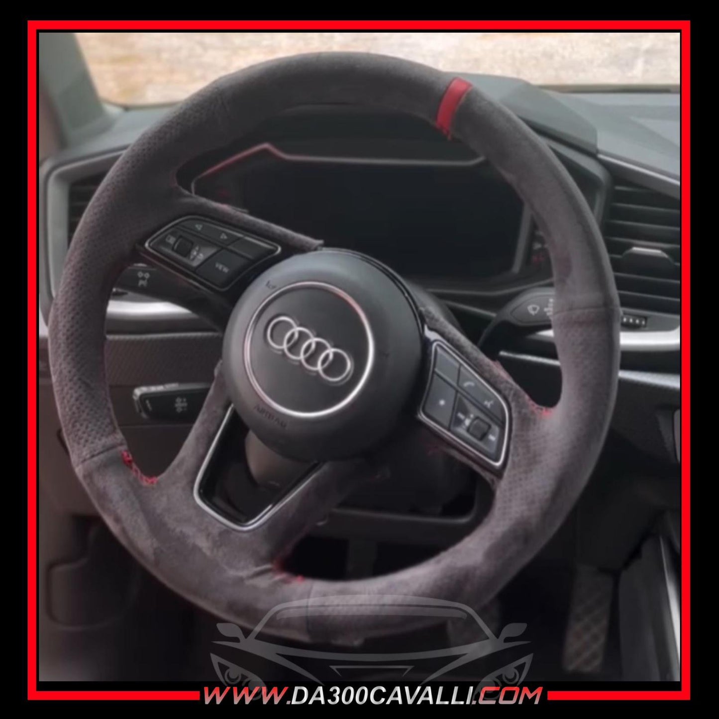 Coprivolante Pretagliato In Alcantara Audi A1 8X A3 8V 8Y S4 8W A4 A5 S5 8W6 A4 B9 - Da300Cavalli