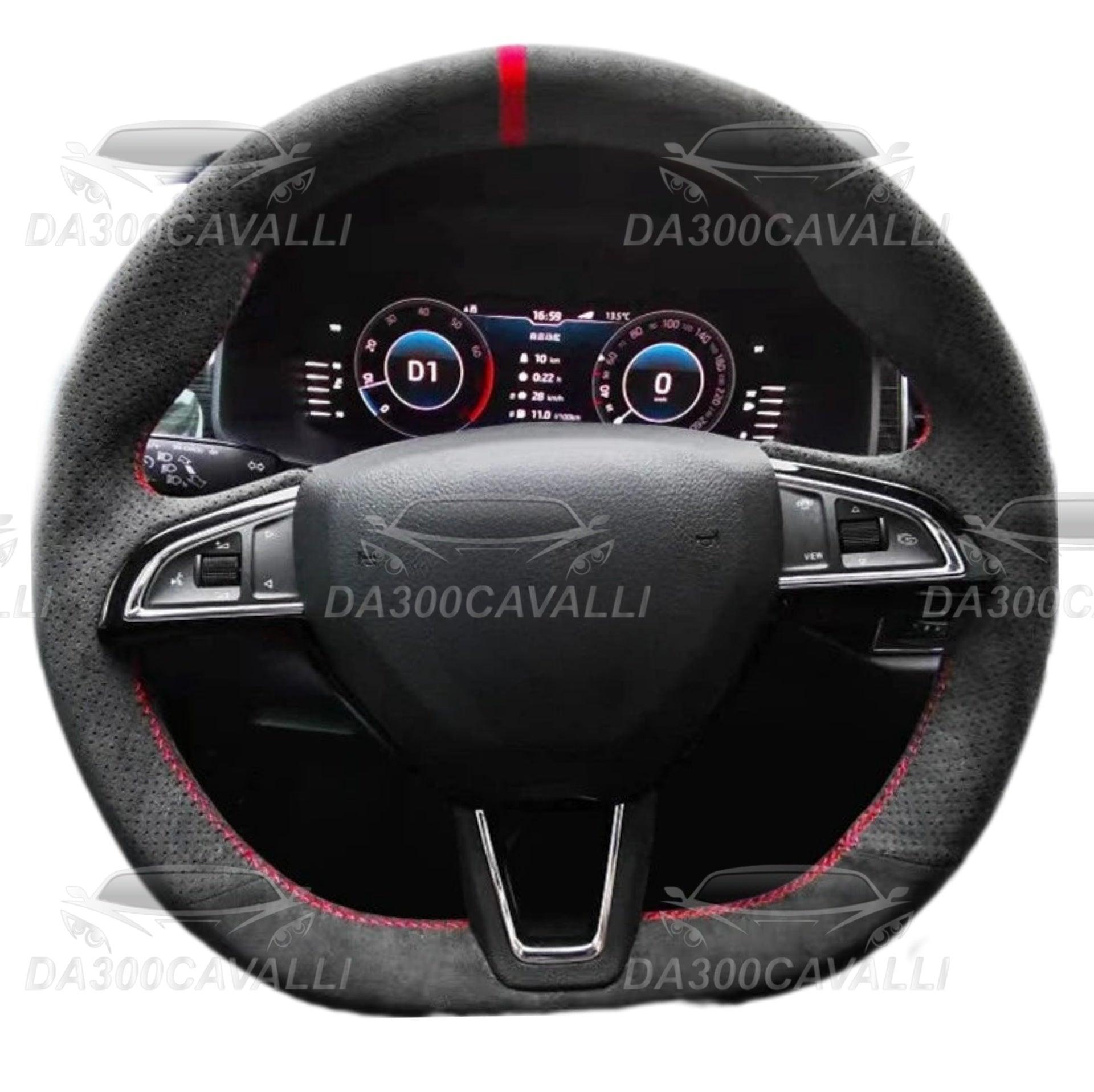 Coprivolante Pretagliato In Alcantara Skoda Fabia Octavia Kamiq - Da300Cavalli