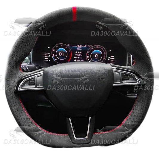 Coprivolante Pretagliato In Alcantara Skoda Fabia Octavia Kamiq - Da300Cavalli