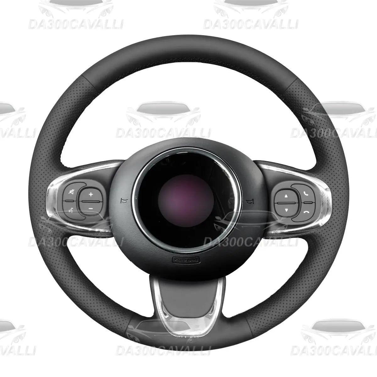 Coprivolante Pretagliato In Pelle Fiat 500 (2015-2021) - Da300Cavalli