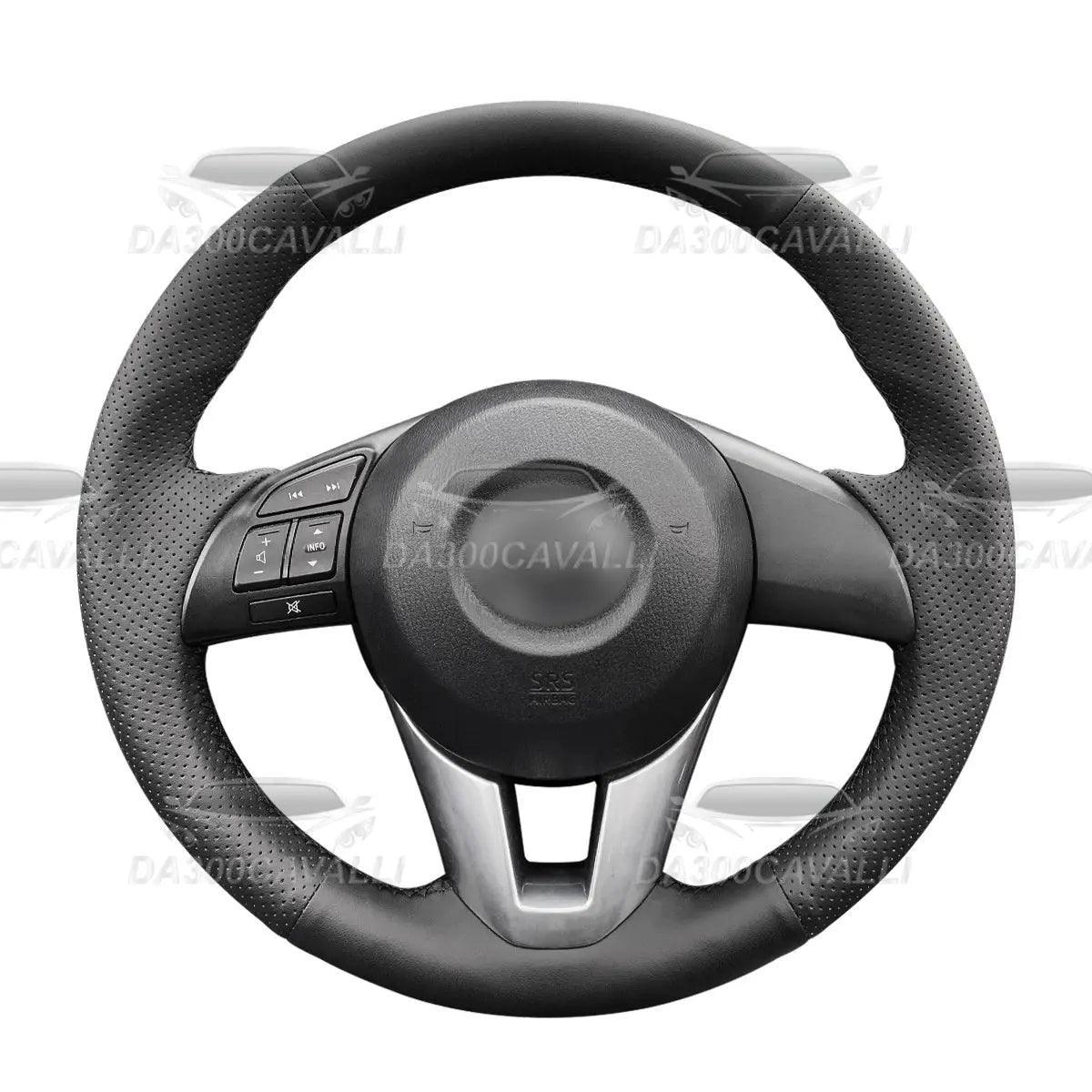 Coprivolante Pretagliato In Pelle Mazda 3 Mazda 6 Cx-3 Cx-5 (2012) - Da300Cavalli